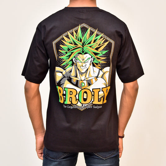 Teezen Midnight Fury Graphic Tee: Channel the Power of Broly