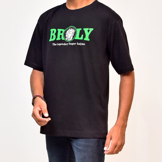 Teezen Midnight Fury Graphic Tee: Channel the Power of Broly